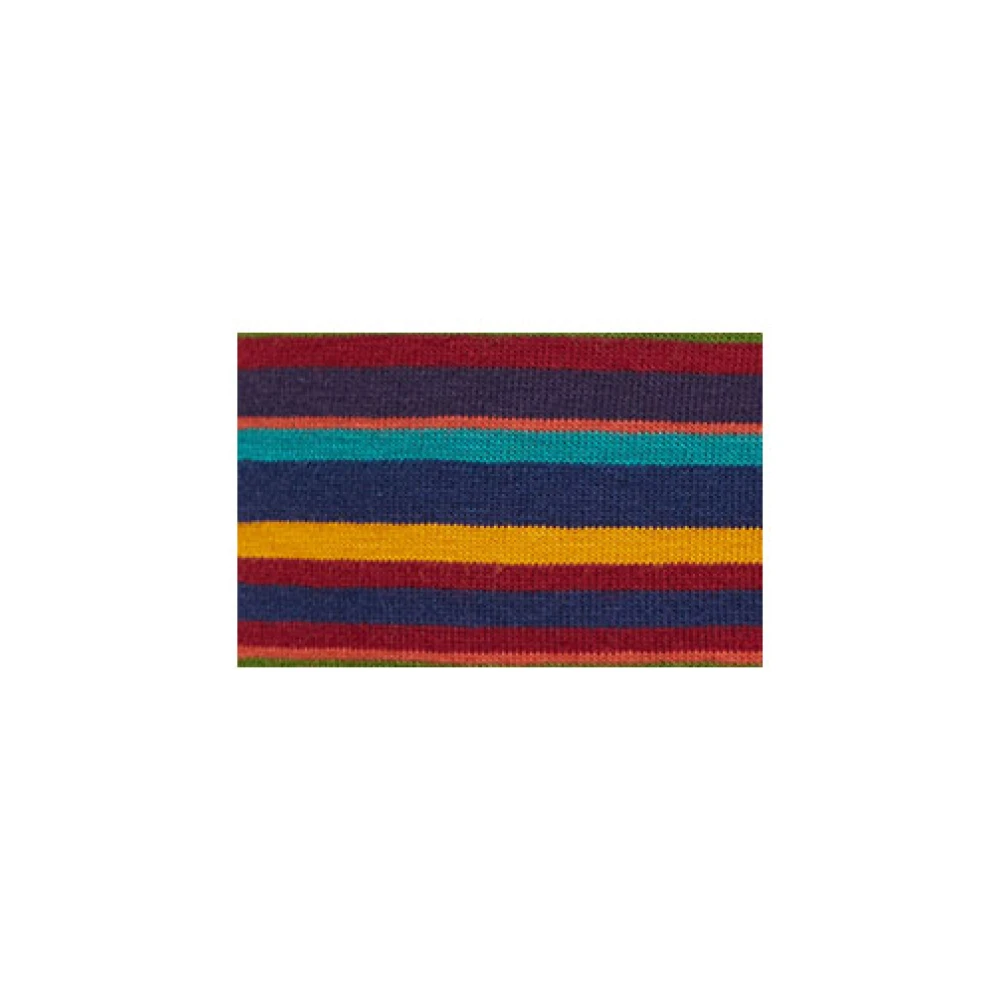 Gallo Heren blauwe katoenen boxershorts met veelkleurige strepen Multicolor Heren