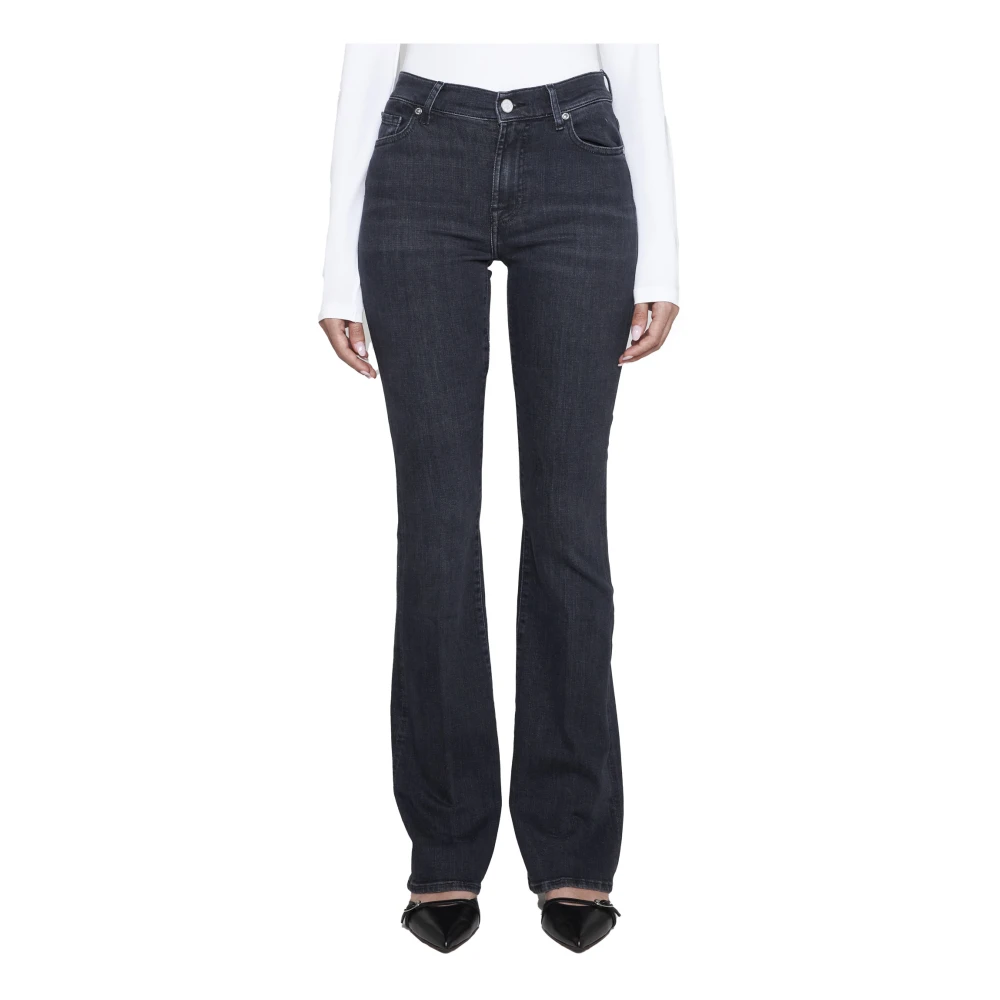 7 For All Mankind Zwarte Jeans Stijlvol Black Dames