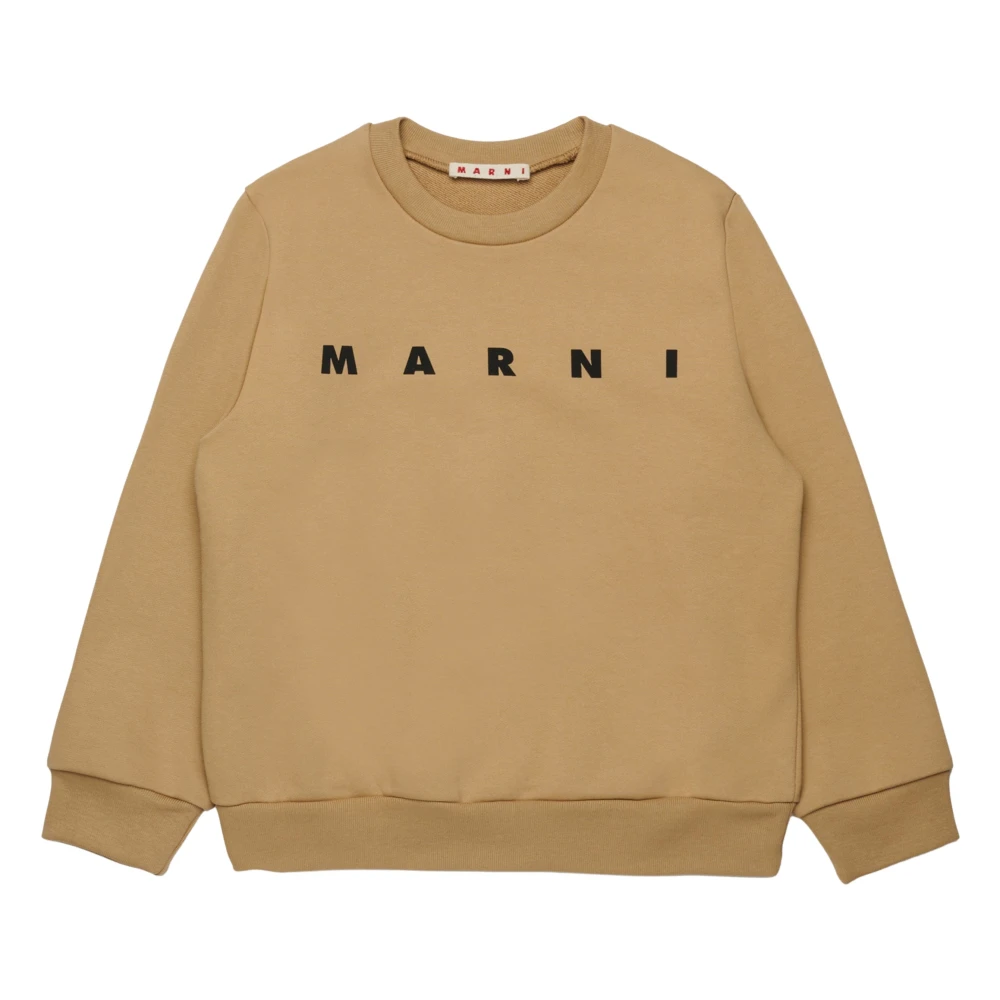 Marni Unisex Beige Logo Sweatshirt