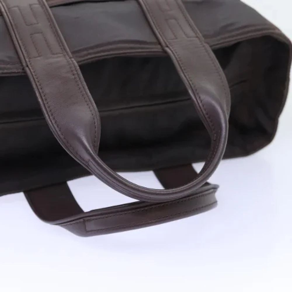 Hermès Vintage Pre-owned Nylon handbags Brown Dames