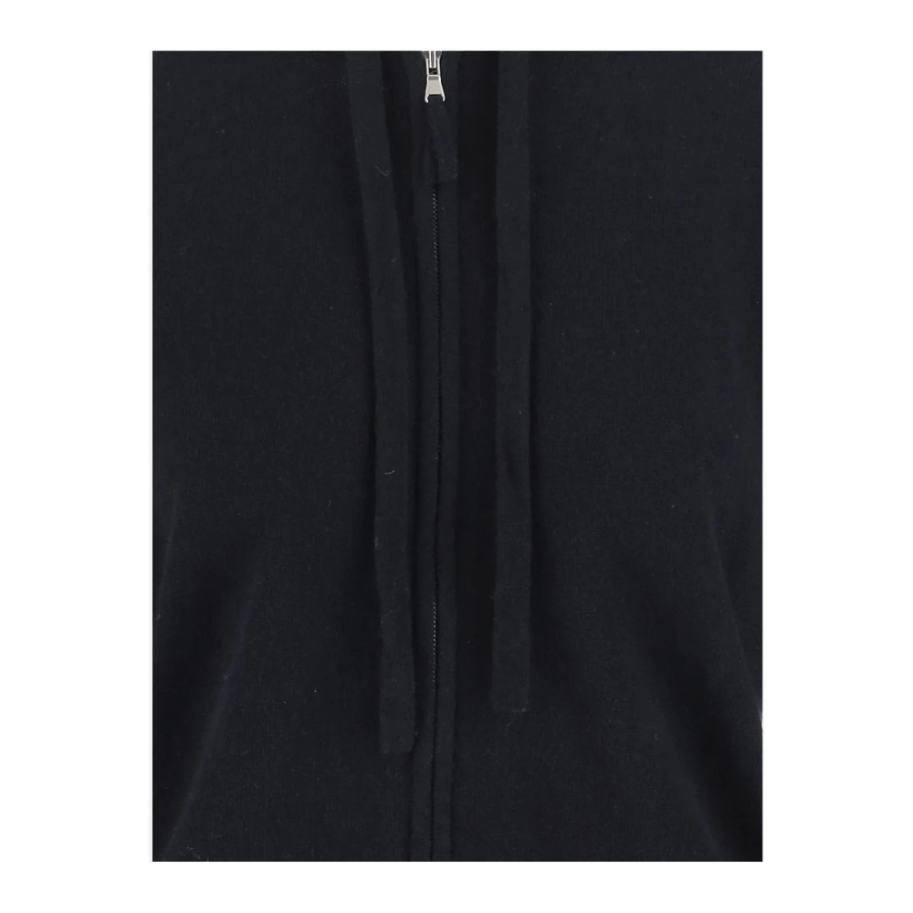 allude Wol-Kasjmier Capuchon Cardigan Blue Dames