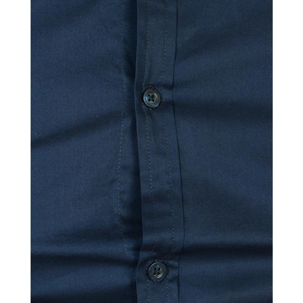 Daniele Alessandrini Slim Fit Angle Shirt Blue Heren