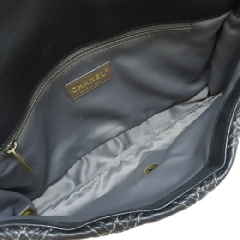 Chanel Vintage Pre-owned Leather shoulder-bags Black Dames