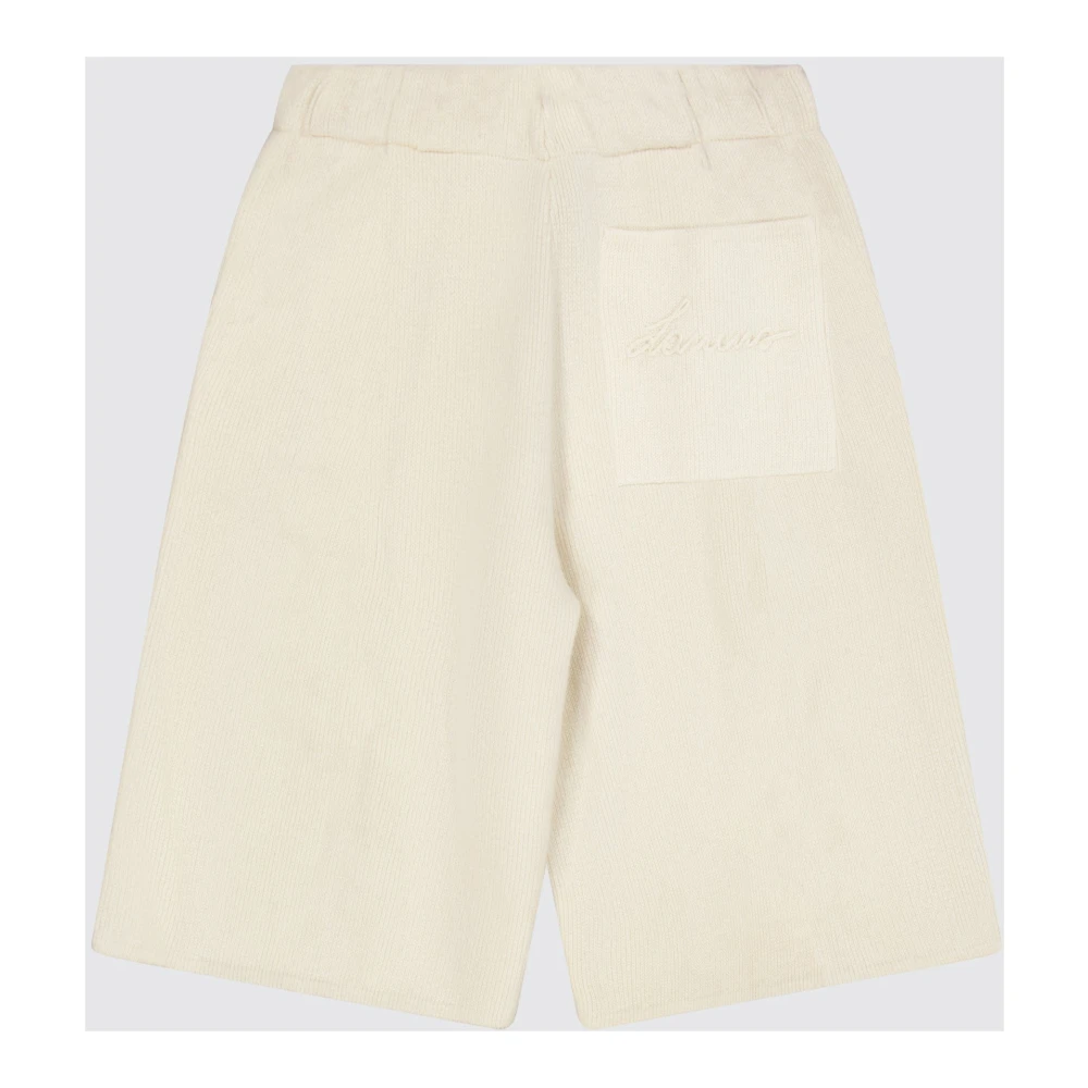 Laneus Merino Cashmere Bermuda Shorts Beige Dames
