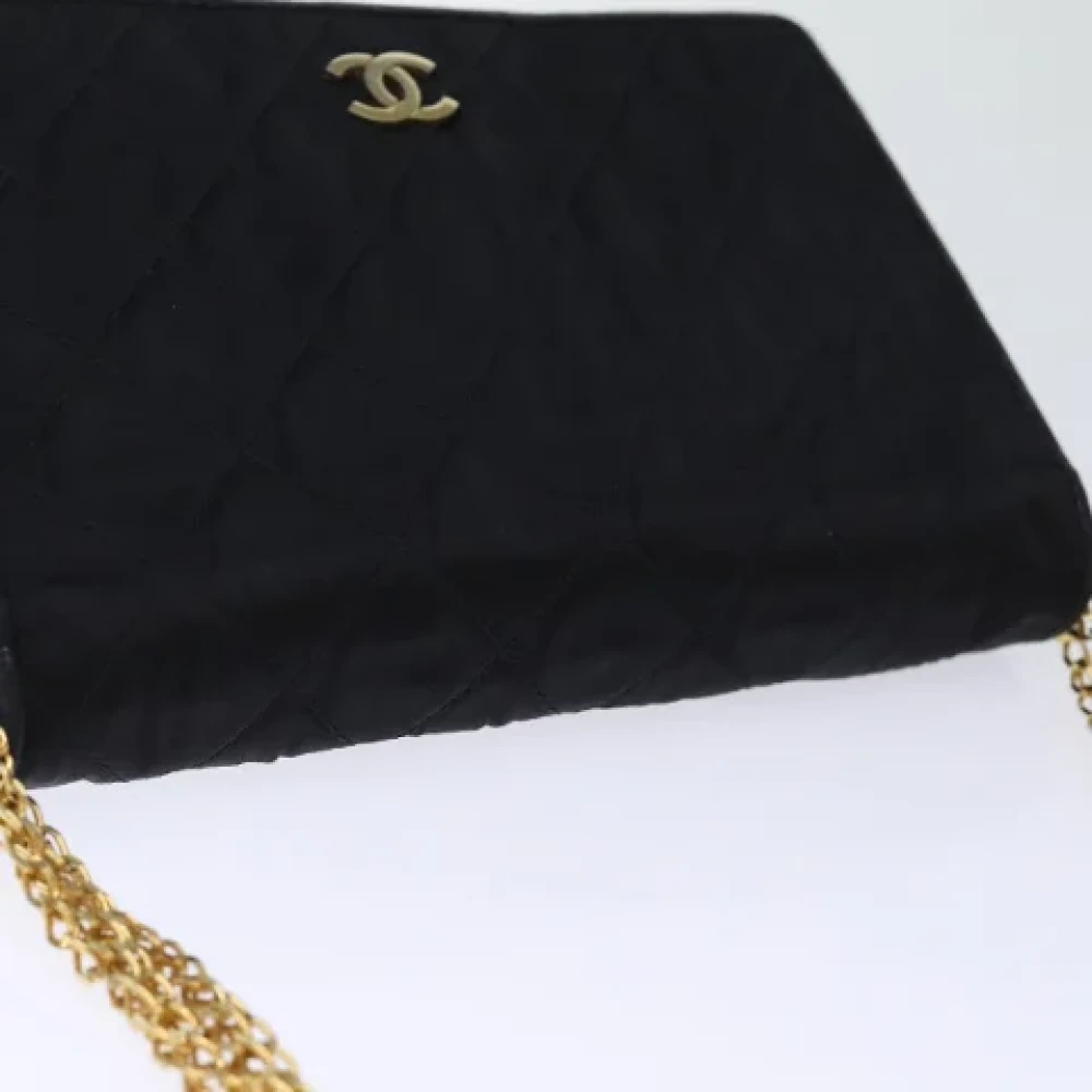 Chanel Vintage Pre-owned Satin chanel-bags Black Dames
