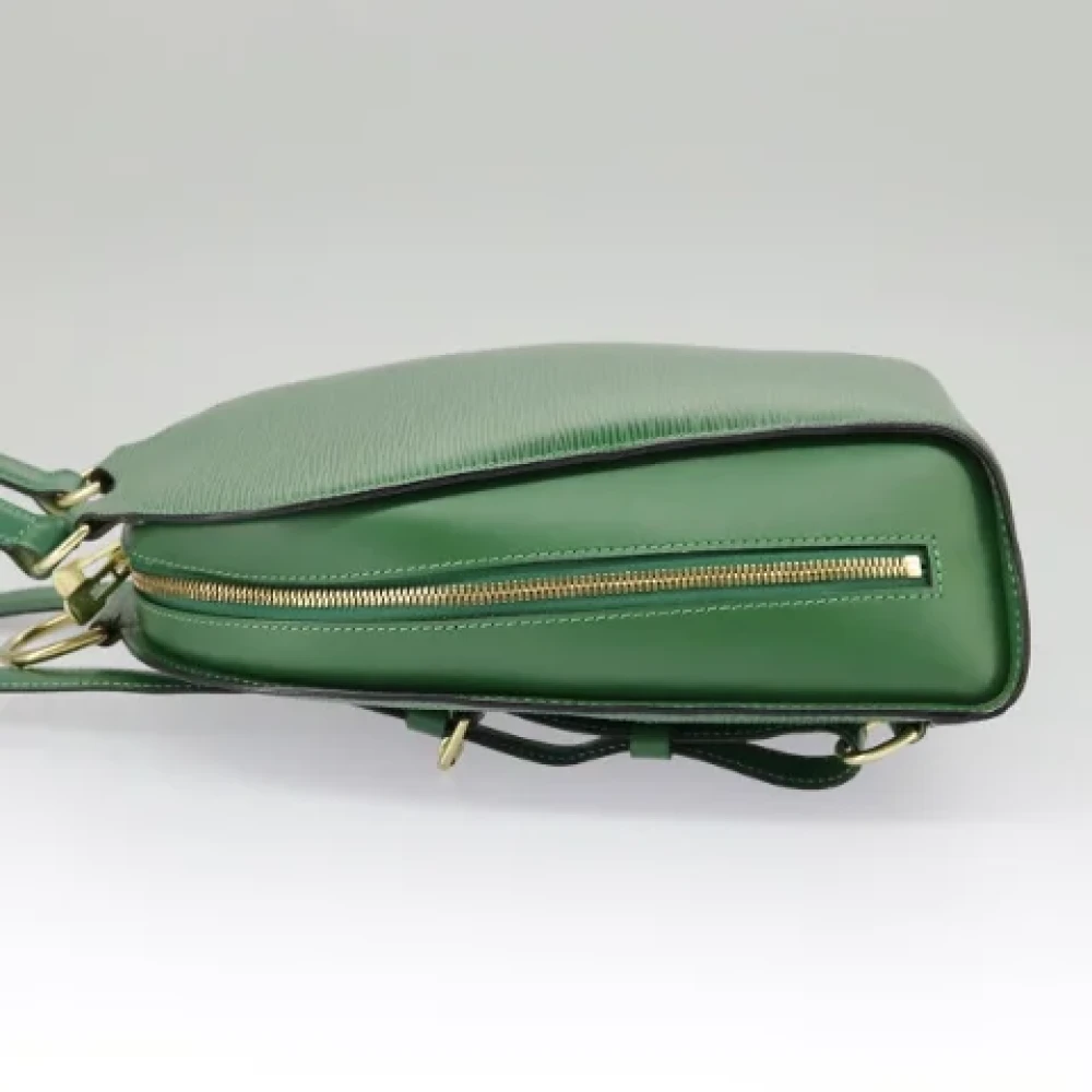 Louis Vuitton Vintage Pre-owned Leather backpacks Green Dames