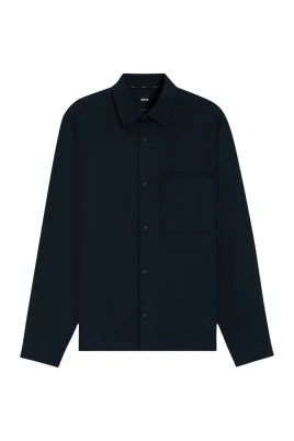 Avslappnad overshirt i performance-stretch twill