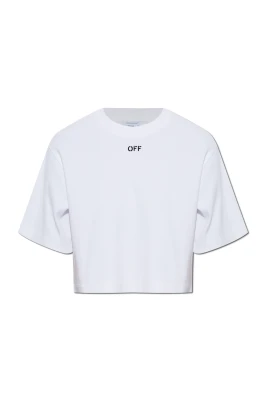 Ribbstickad T-shirt med lös passform