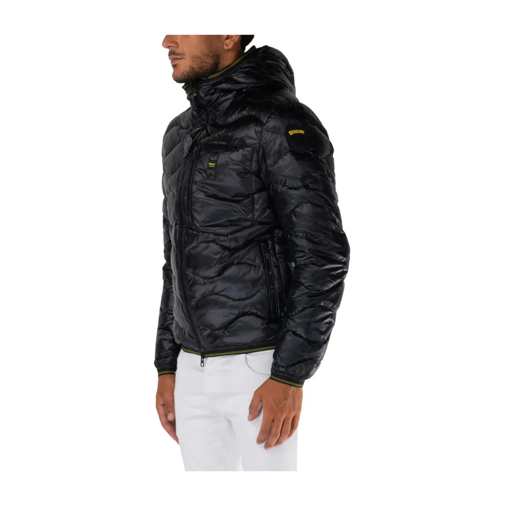 Blauer Gewatteerde Golfjas Zwart Black Heren