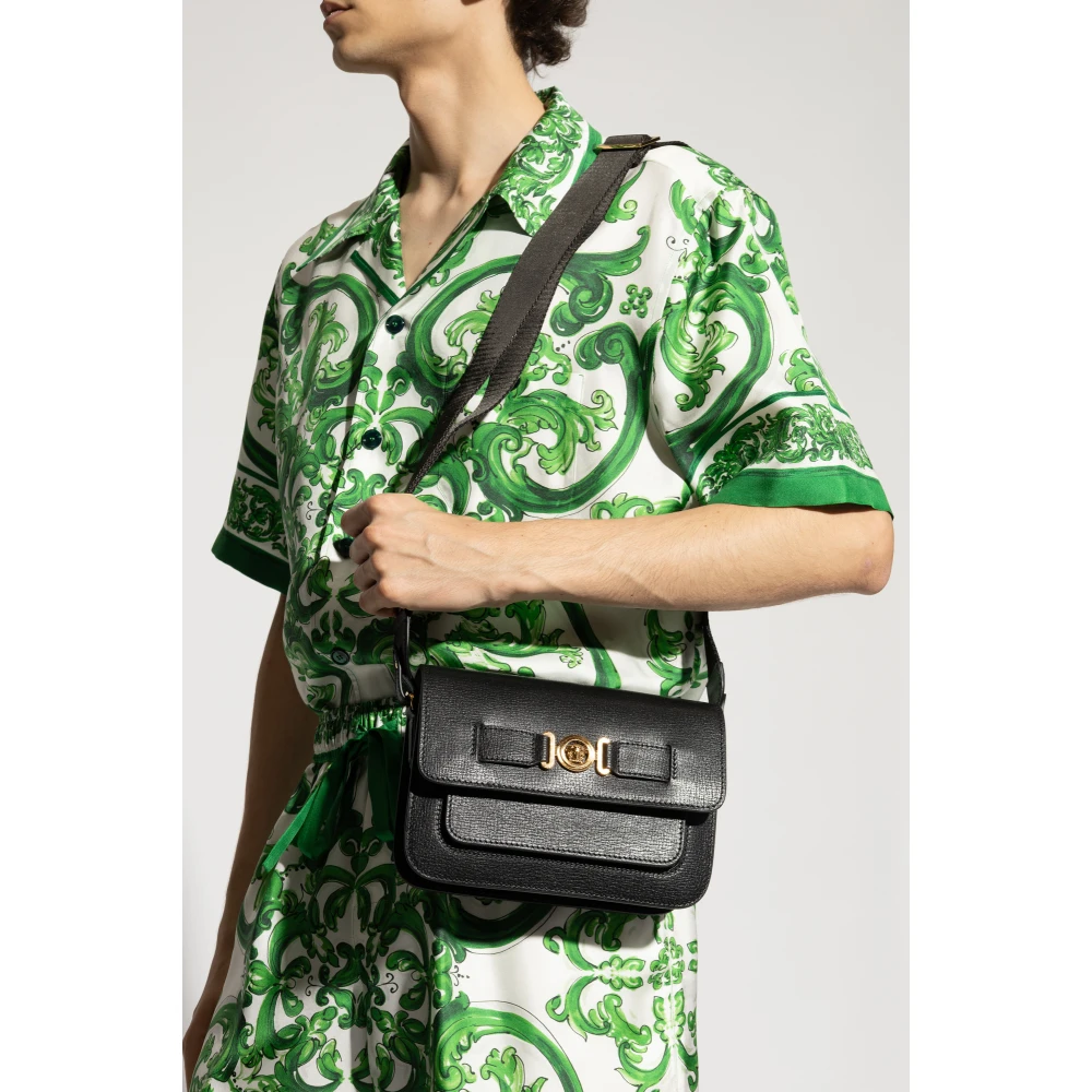 Versace Biggie Schoudertas Black Heren
