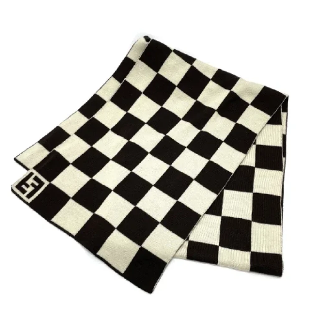 Fendi Vintage Pre-owned Wool scarves Multicolor Dames