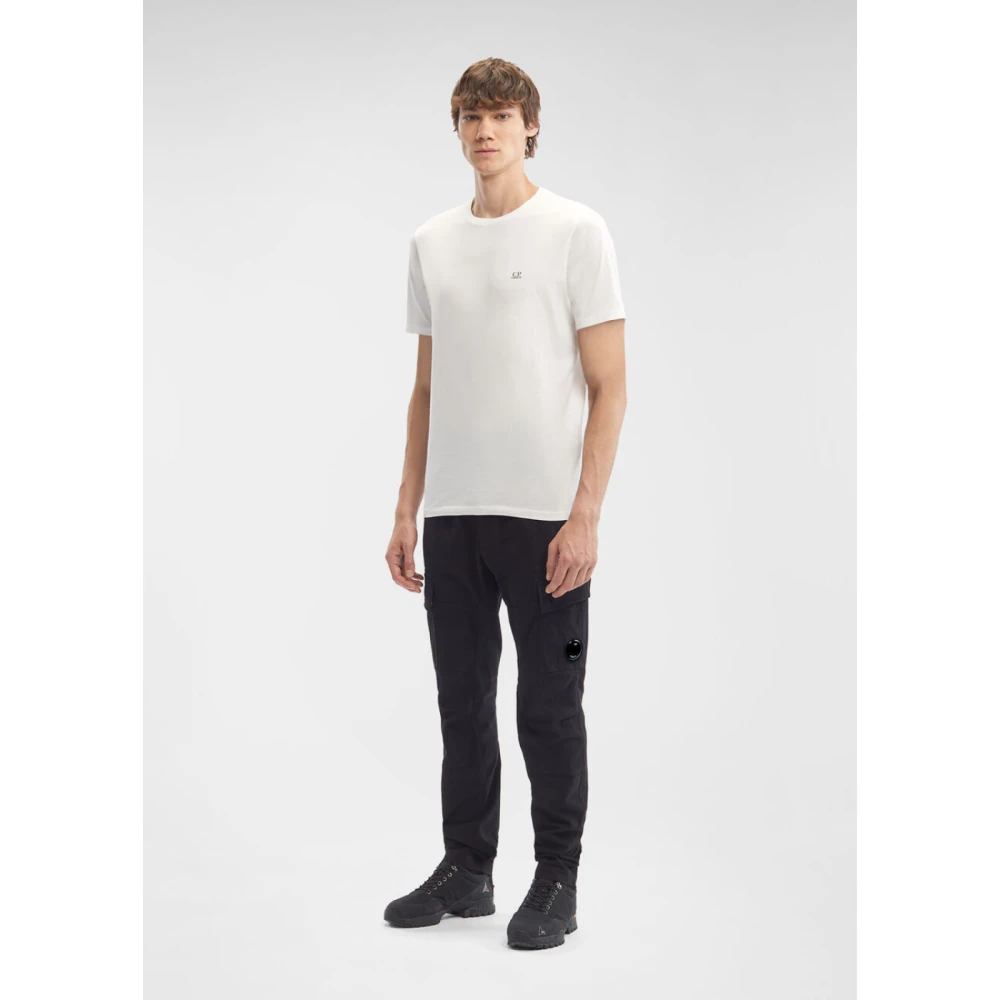 C.P. Company Satin Stretch Cargo Broek Ergonomische Pasvorm Black Heren