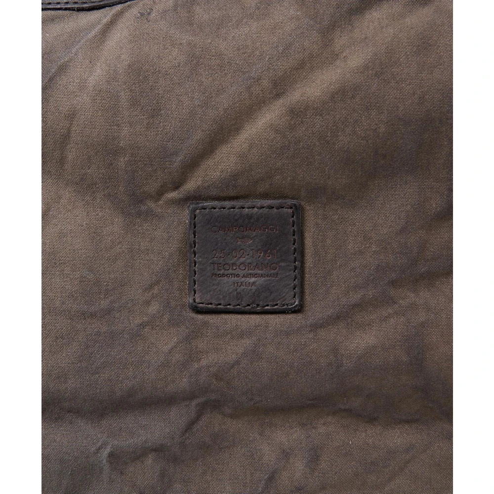 Campomaggi Bruine Canvas & Leren Heren Rugzak Brown Heren