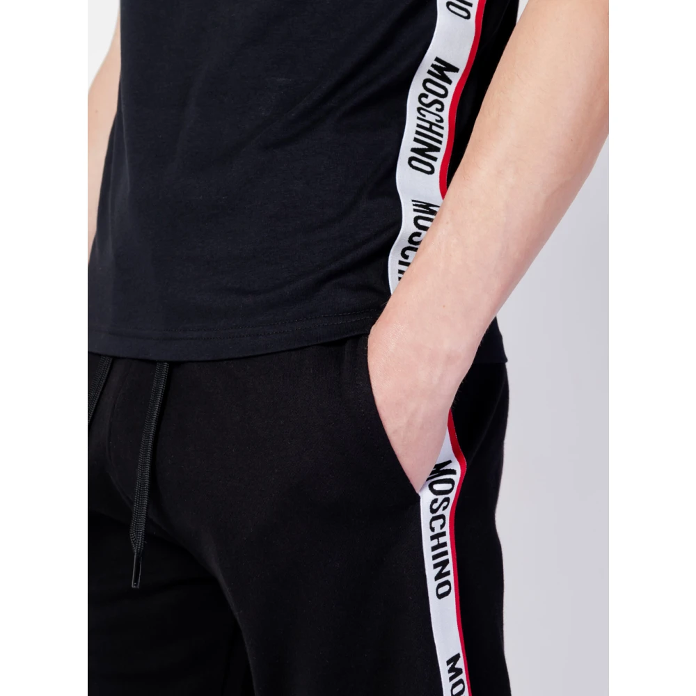 Love Moschino Zwarte Sportshorts voor Mannen Black Heren