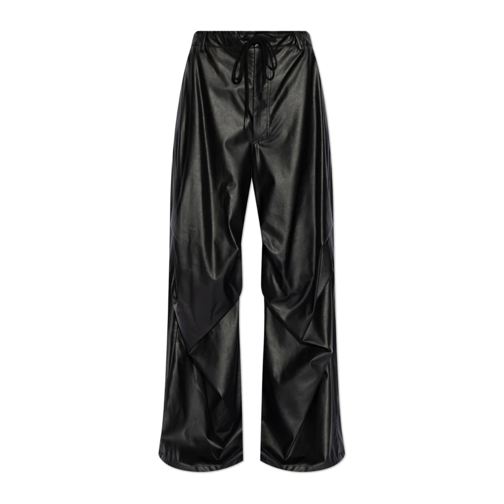 MM6 Maison Margiela Wijde broek Black Dames