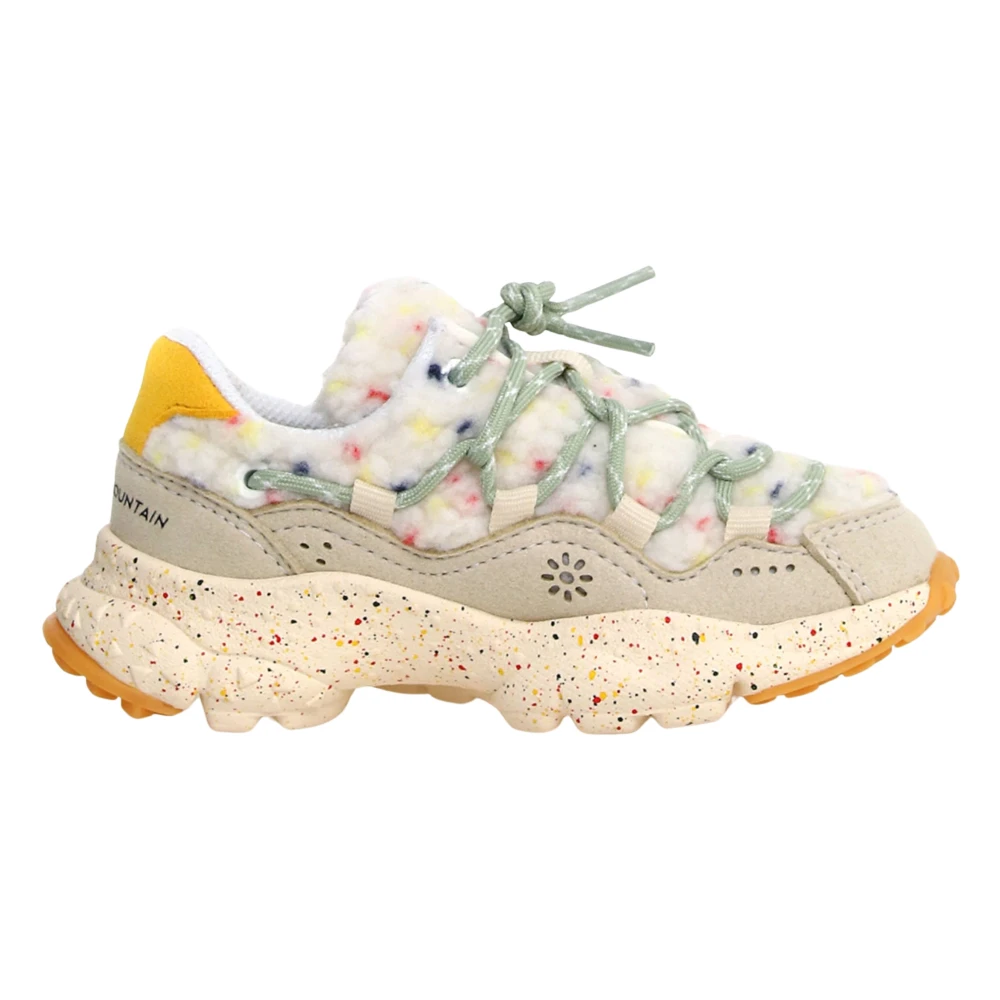 Flower Mountain Unisex Kids Multicolor Kids Sneakers, 34 Eu, Rainbow Raikiri Trainers In Ivory