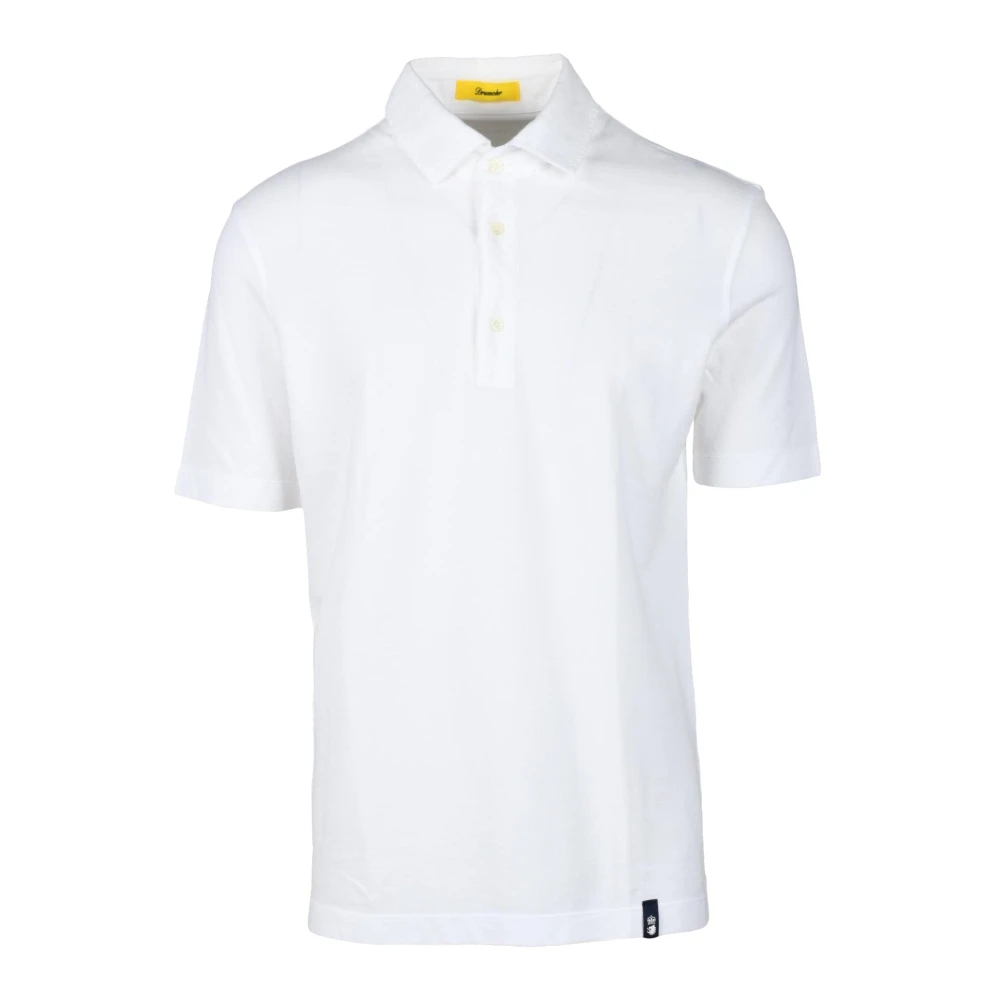 Drumohr Katoenen Polo White Heren