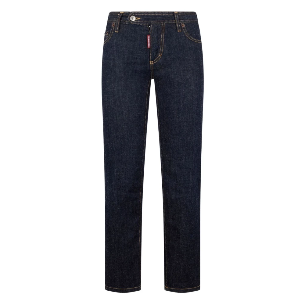 Dsquared2 Blue Straight Jeans - Female - Straight Fit Jeans - Xs - Jeans