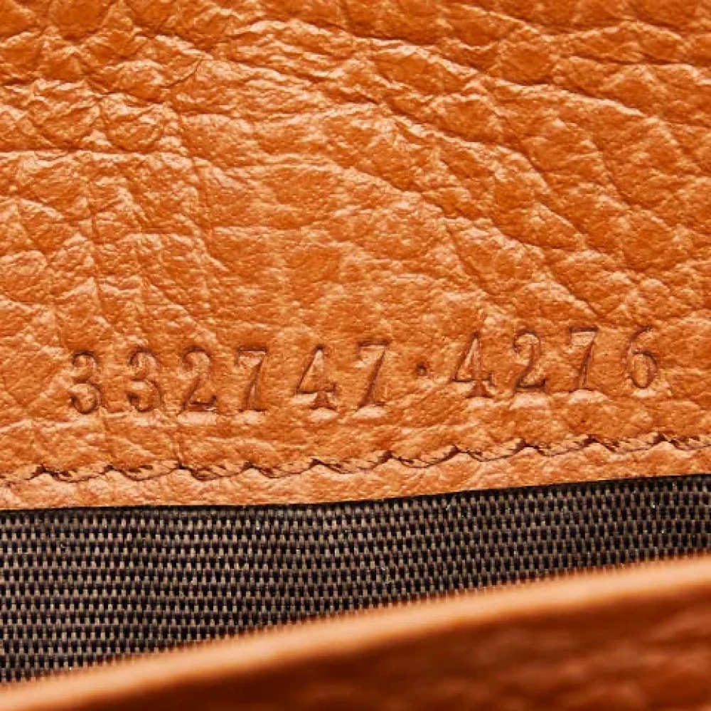 Gucci Vintage Pre-owned Leather wallets Brown Dames