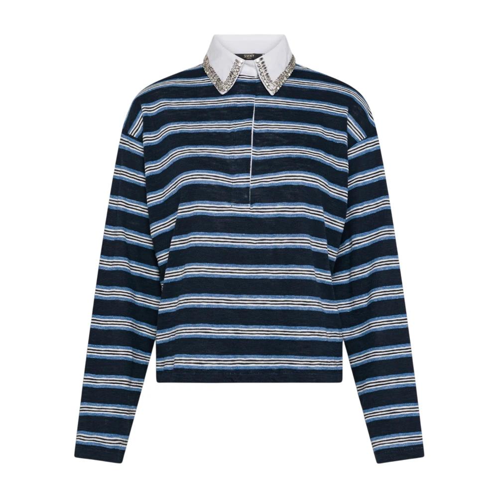 Seventy Blue Polo Shirts, Female, S, Mj212050 Polo Shirt