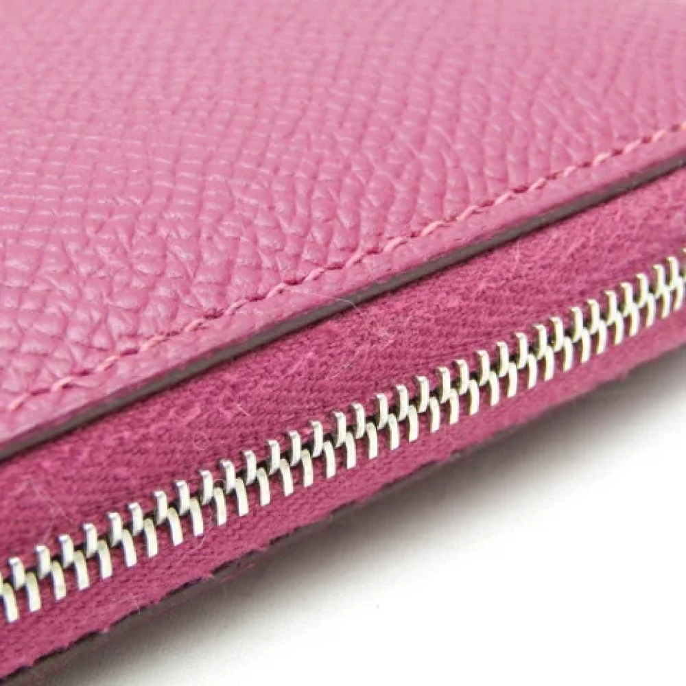 Hermès Vintage Pre-owned Leather wallets Purple Dames