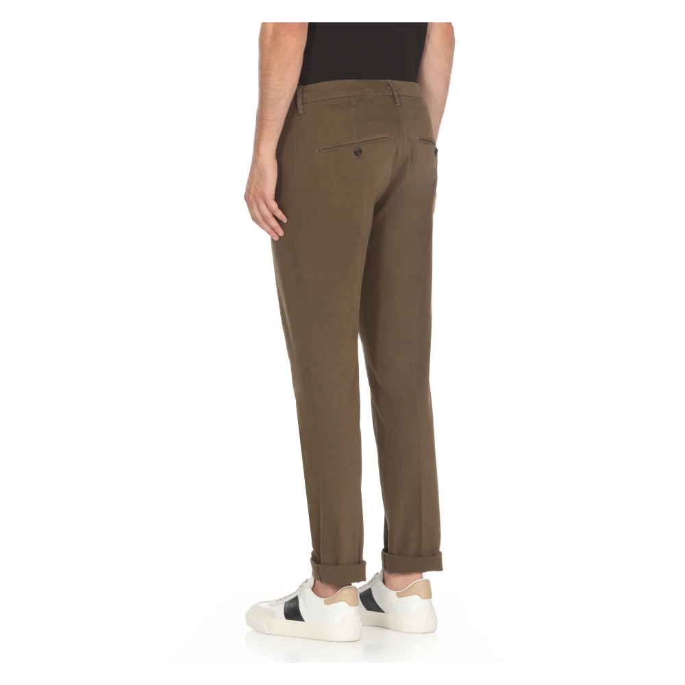 Dondup Bruine Katoenen Herenbroek Brown Heren