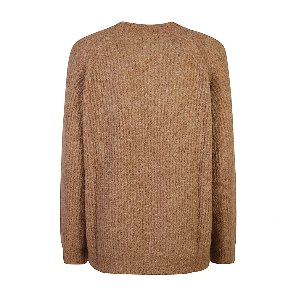 Roberto Collina Bruine Gebreide Sweater Aw24 Brown Dames