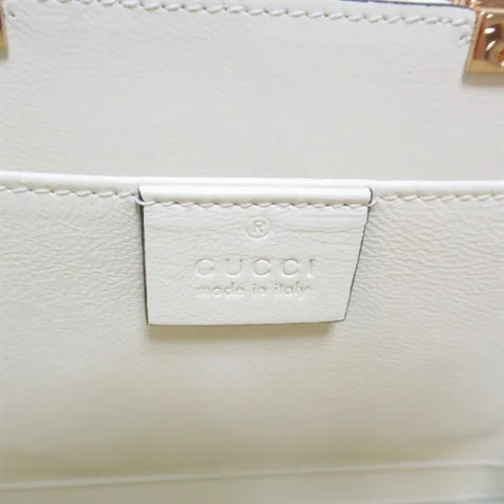 Gucci Vintage Pre-owned Plastic handbags White Dames