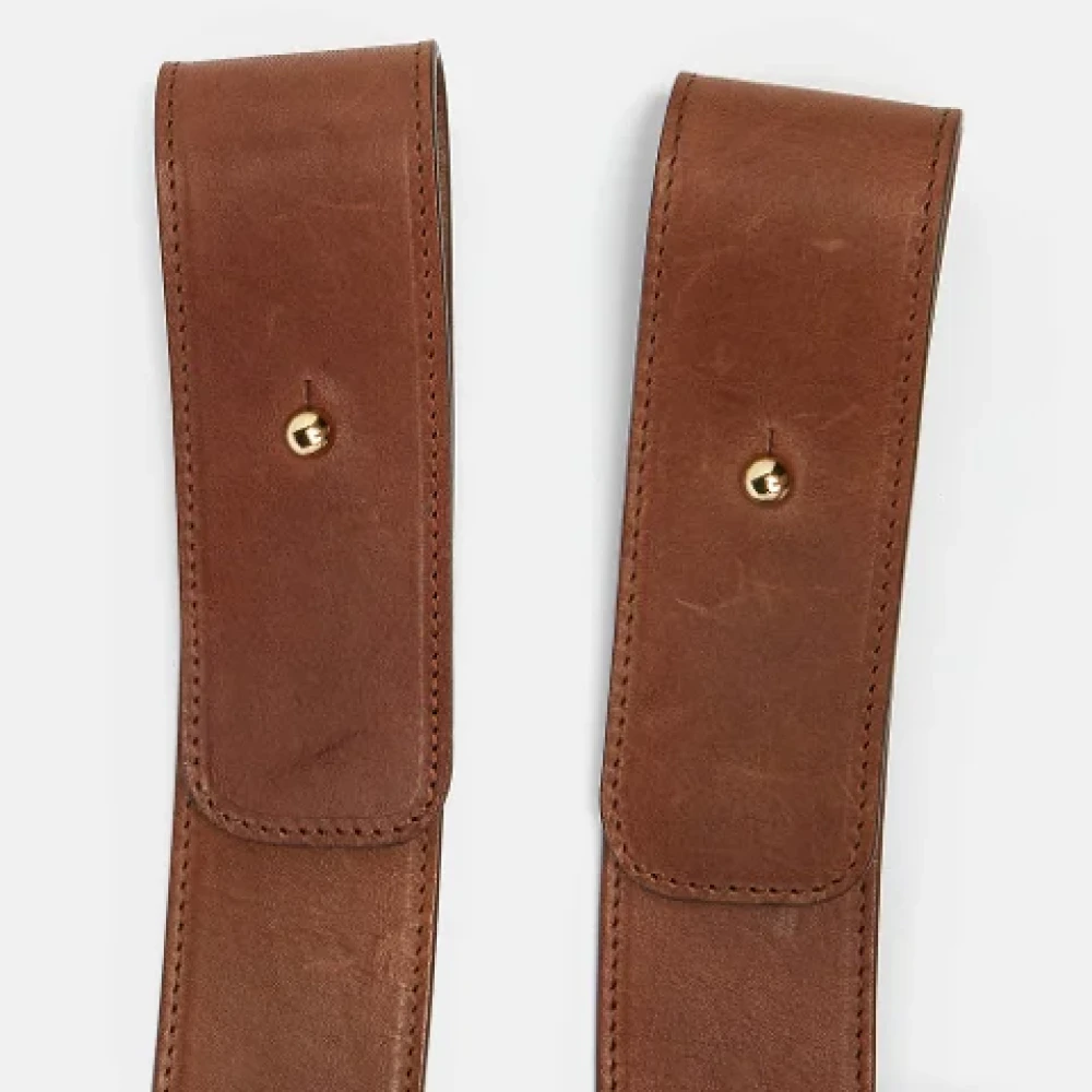 Chloé Pre-owned Leather belts Brown Dames