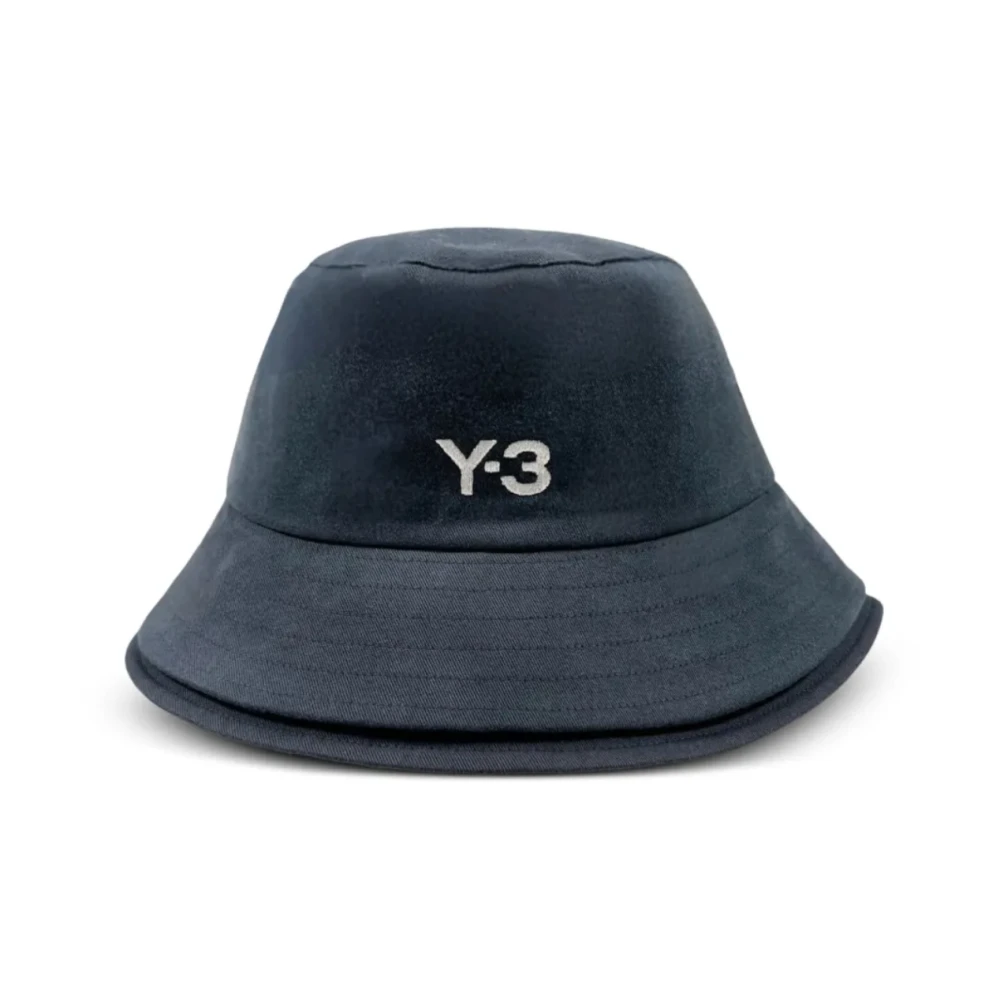 Y-3 Zwarte Bucket Hat Stijlvolle Modieuze Accessoire Black Heren