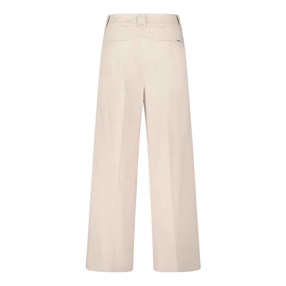 Betty & Co Wijde pijp pak broek Beige Dames