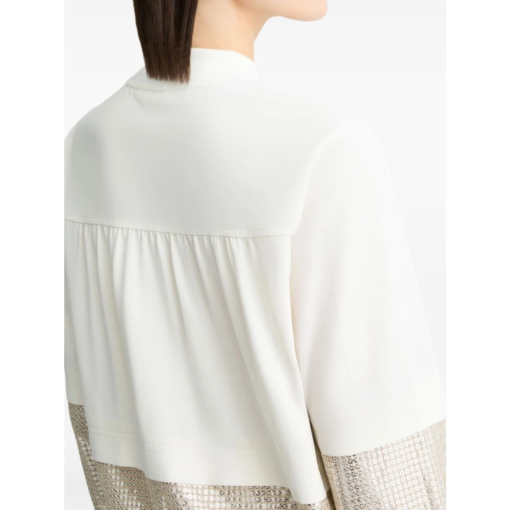 Liu Jo Wit Grijs Jas Kledingcollectie White Dames