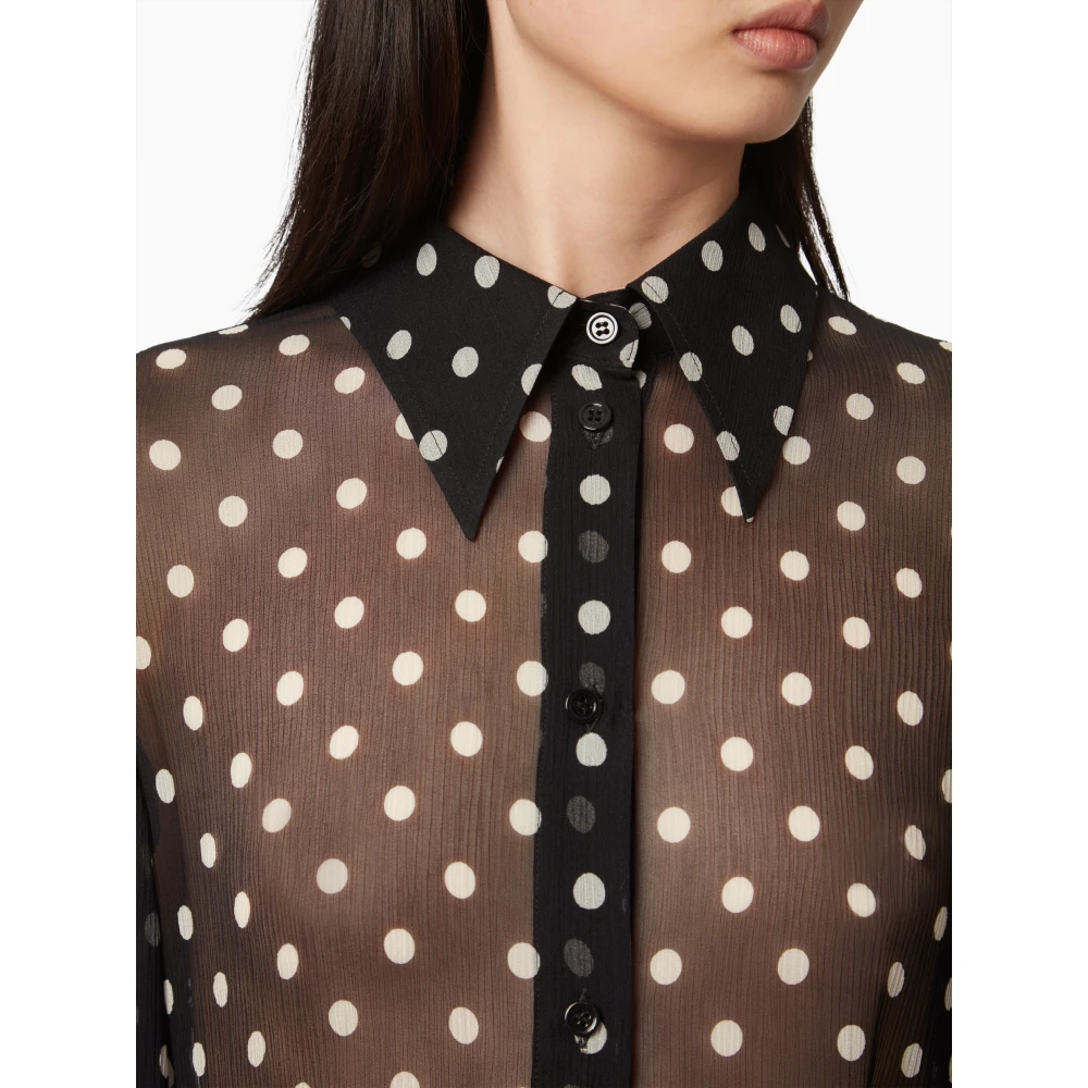 Nina Ricci Blouse MET BEL Black Dames