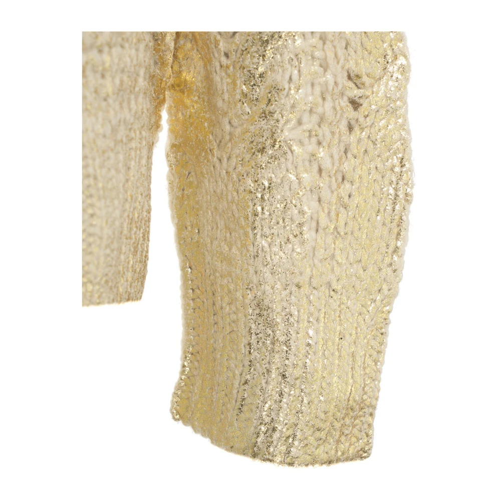 Akep Gouden Gebreide Aw24 Handwas Beige Dames