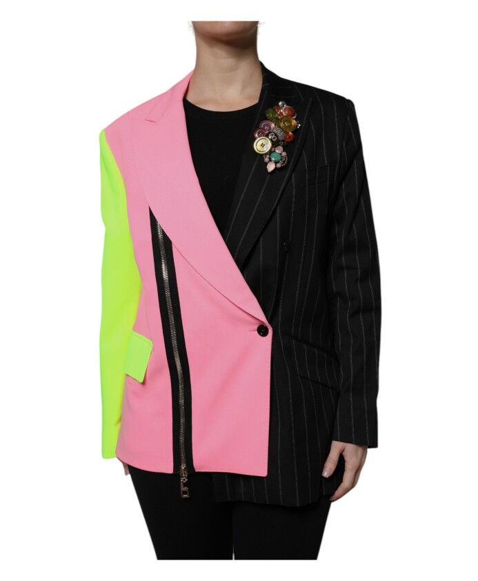 patchwork-embellished-coat-jacket