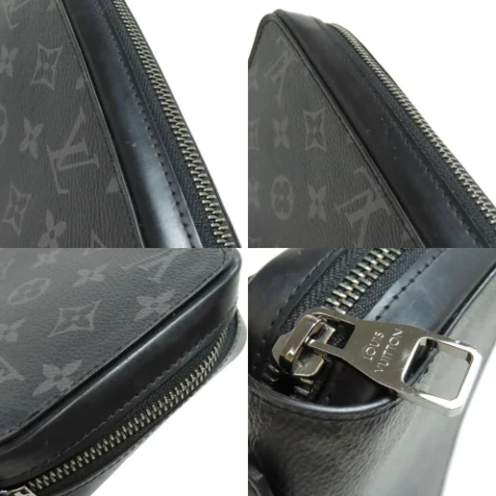 Louis Vuitton Vintage Pre-owned Canvas clutches Black Dames