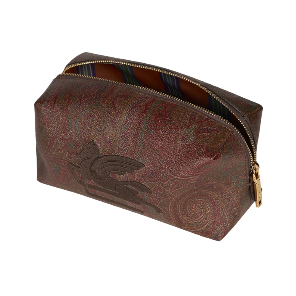 ETRO Bruine Paisley Jacquard Pouch Brown Heren
