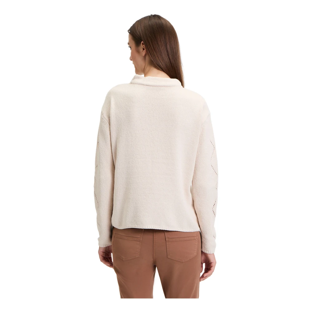 Betty Barclay Gebreide trui met sierstenen Beige Dames