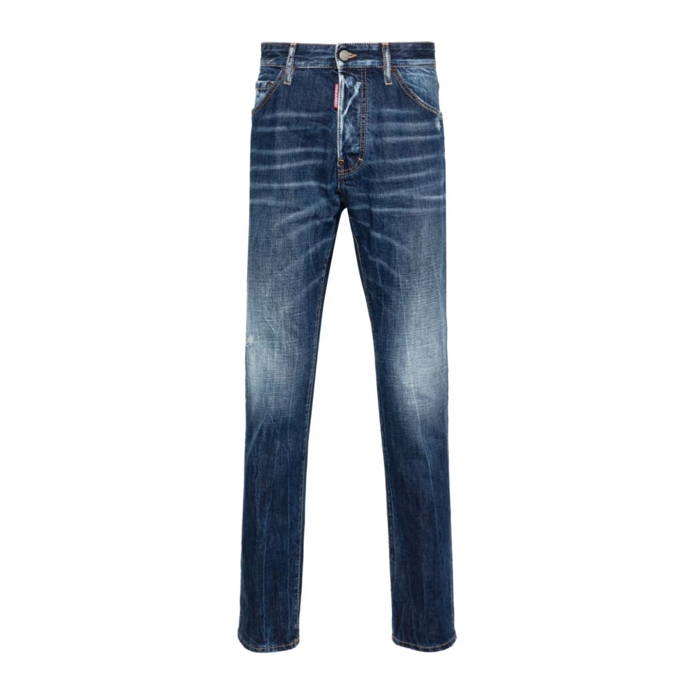 Dsquared2 5 Pocket Pants Blue Heren
