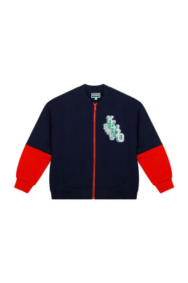 sweat-a-fermeture-eclair-bleu-marine-multicolore