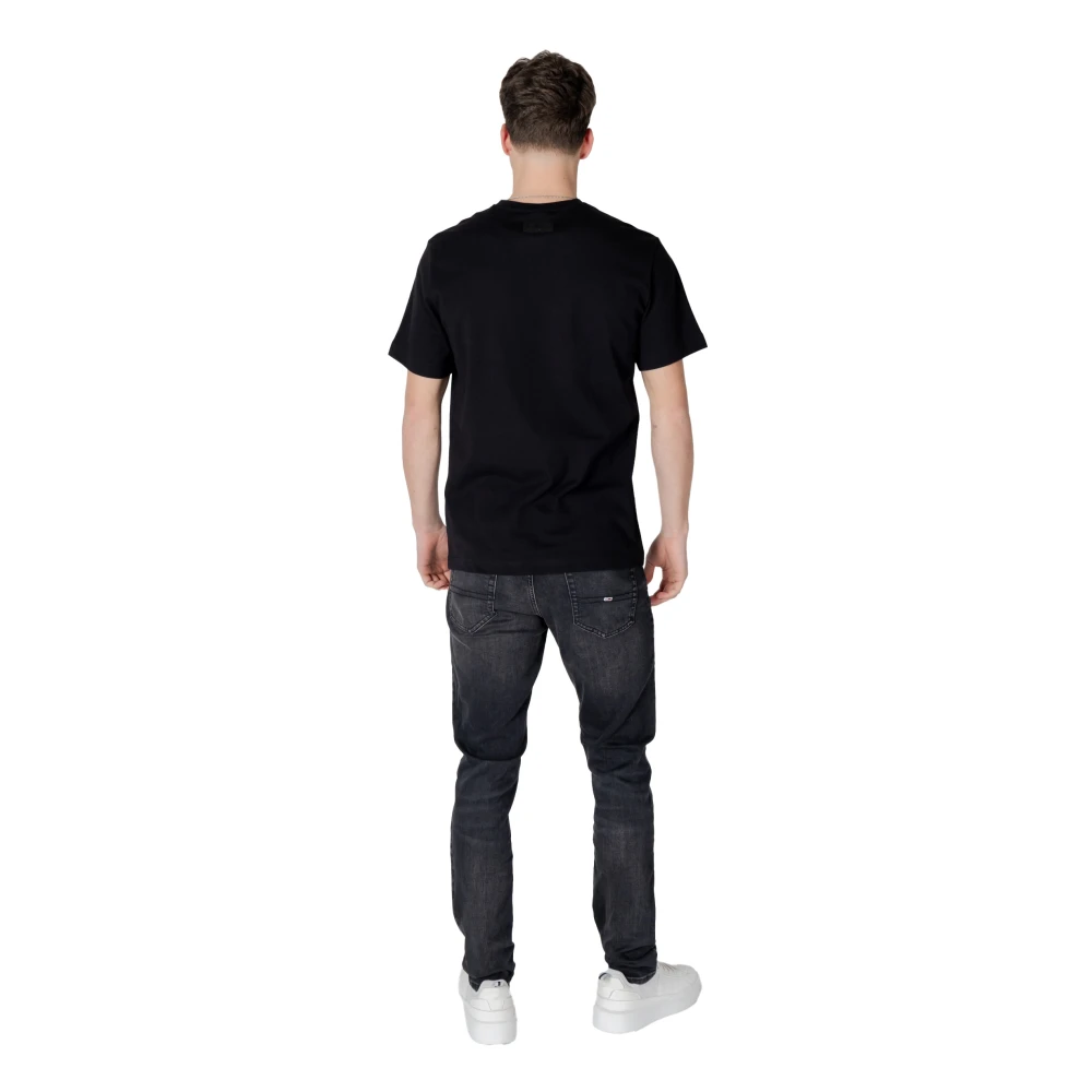 Emporio Armani EA7 Katoenen T-shirt korte mouwen lente zomer Black Heren