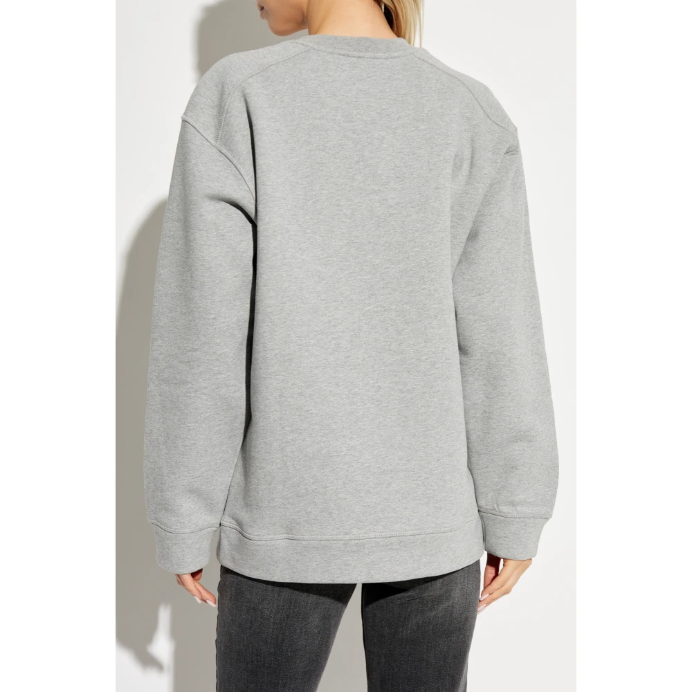 Ganni Sweatshirt met borduursel Gray Dames