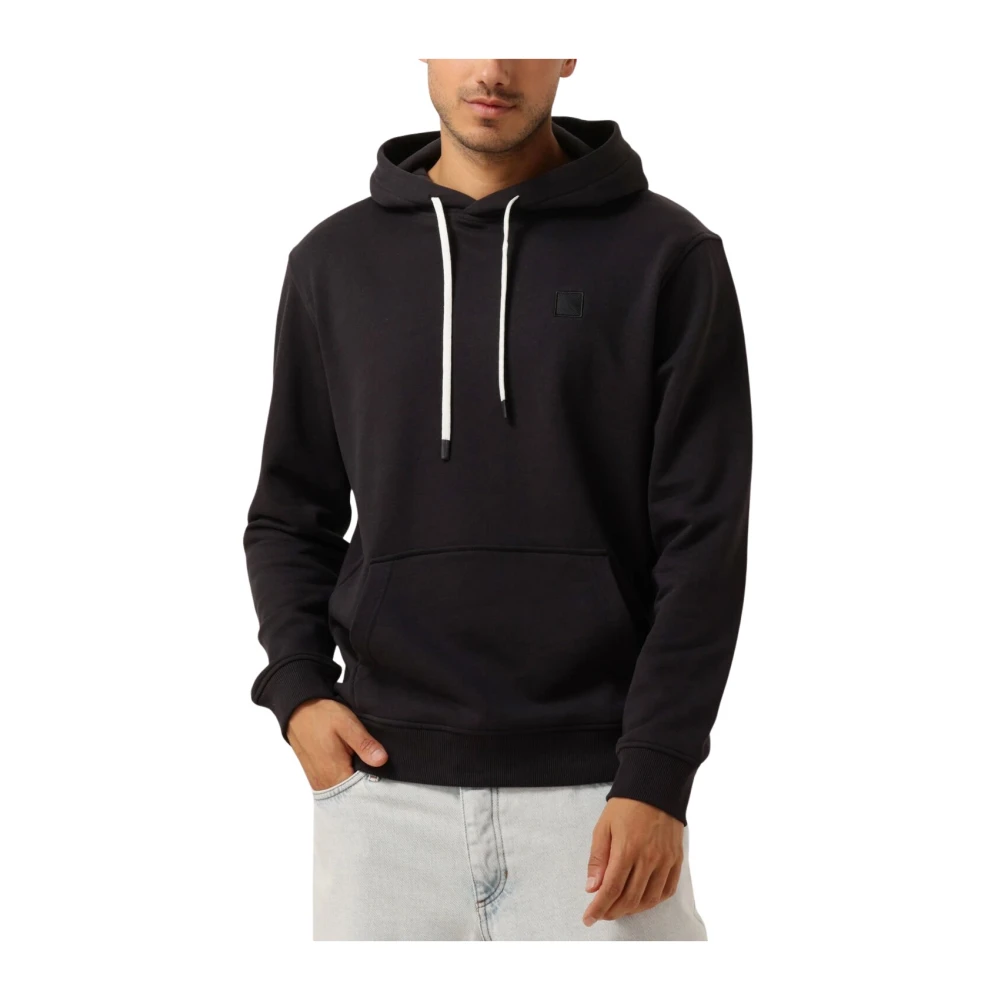 Scotch & Soda Logo Hoodie Upgrade Modern Comfort Black Heren