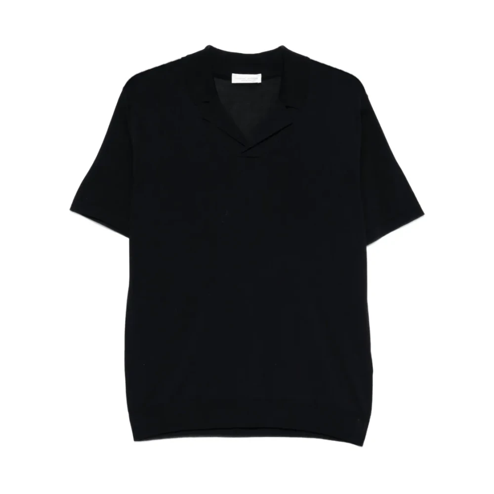 Roberto Collina Men's Blue Polo Shirts, L, Polo