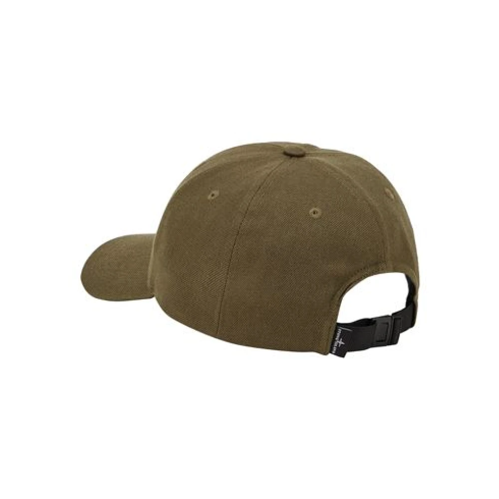 Stone Island Wol Polyester Gabardine Pet Green Heren