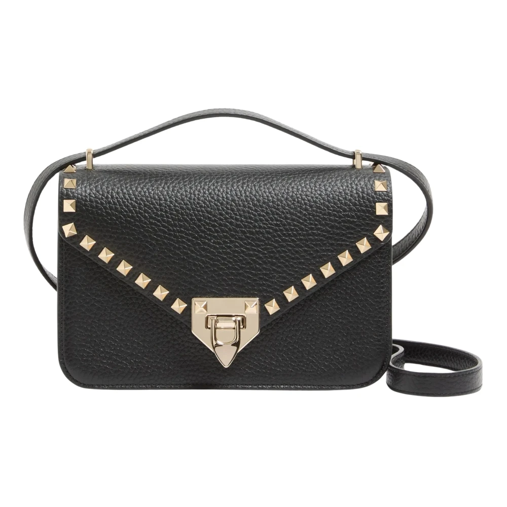 Valentino Garavani Rockstud Suede Leather Shoulder Bag - Image 10