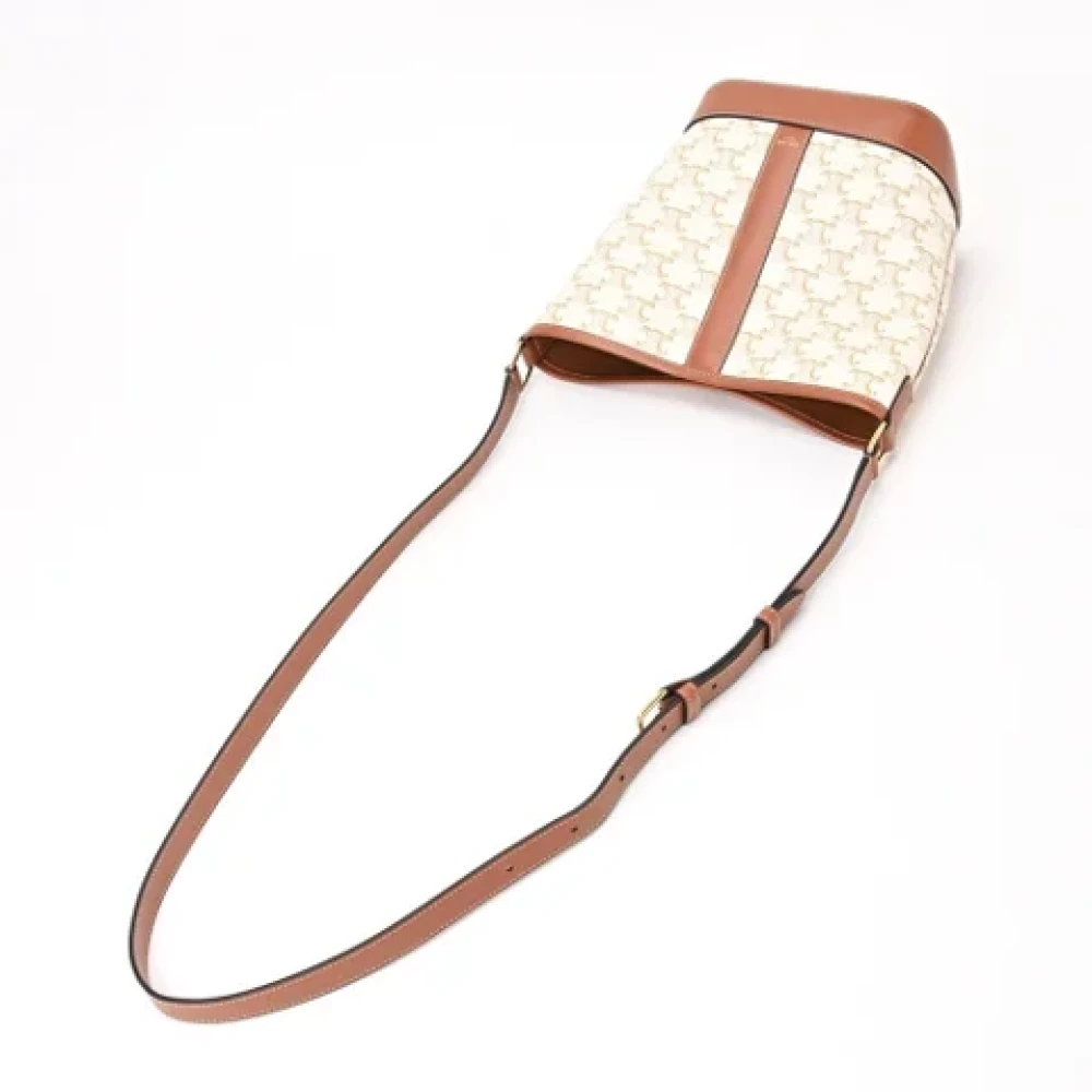 Celine Vintage Pre-owned Leather celine-bags White Dames