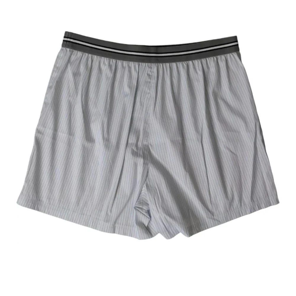 Dolce & Gabbana Gestreepte katoenen boxershorts Gray Heren