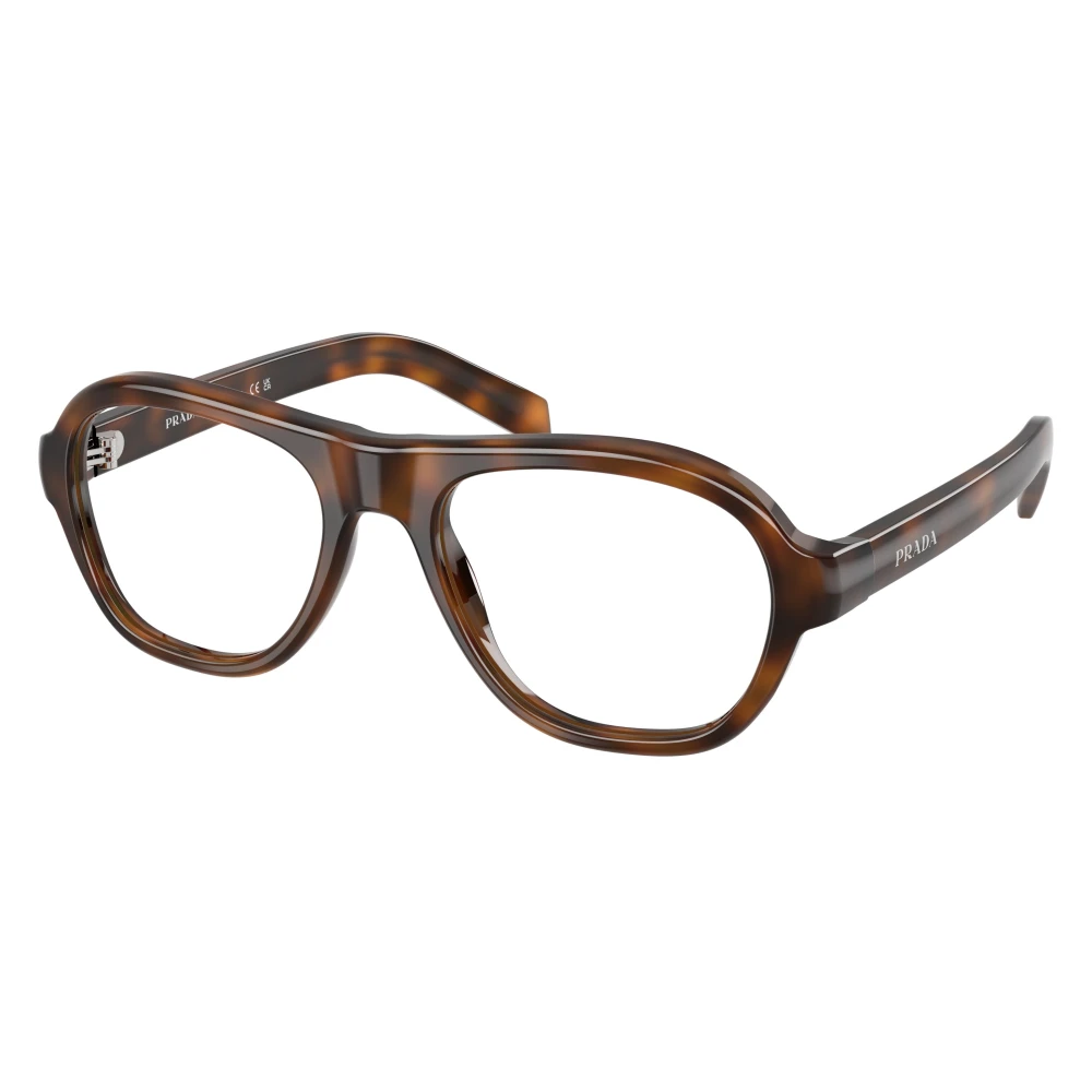 Prada Women's Woman Pr C12v 20D1o1 Optical Frames Acetate Havana Pillow Normal - Image 2