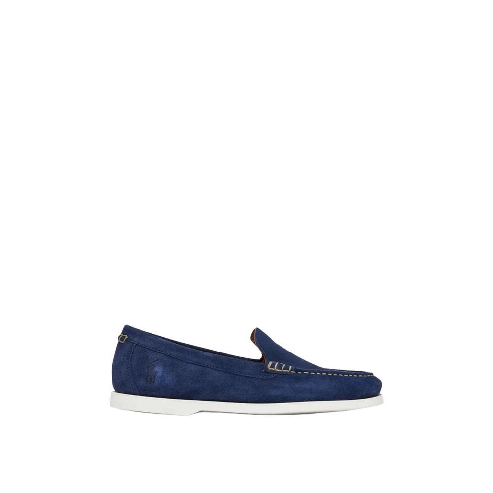 Polo Ralph Lauren Herr Blå Skor 41 Eu, Läder, Merton Venetian Loafer
